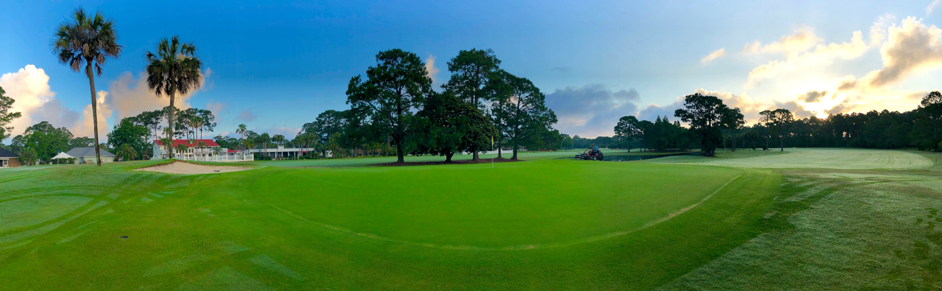 panoramic view of golf course